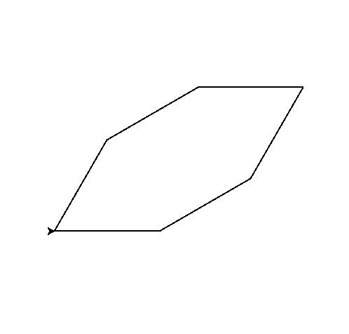 A squashed hexagon
